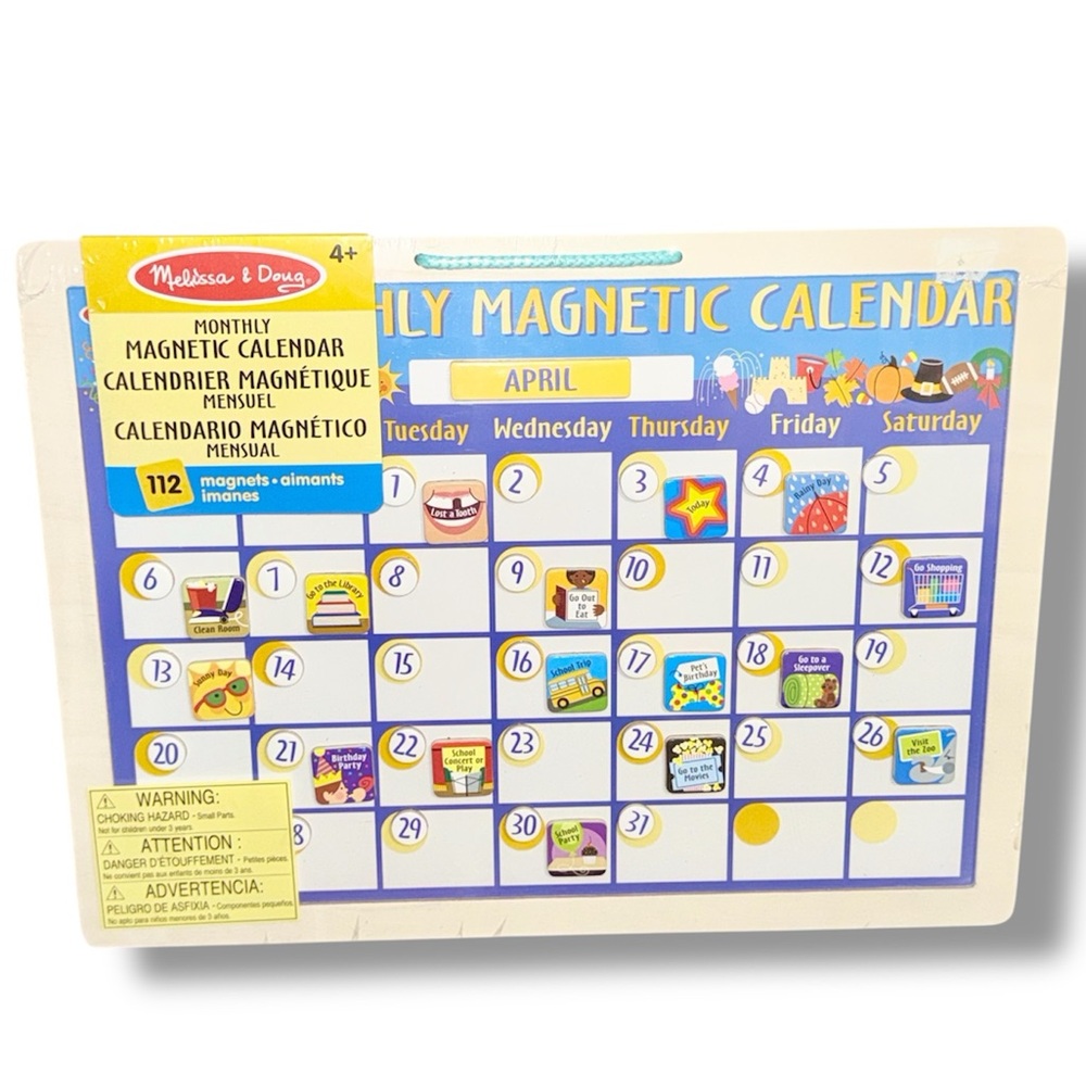 Melissa & Doug Magnetic Calendar Set - NEW